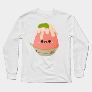 Cute little strawberry Kakigõri Long Sleeve T-Shirt